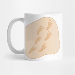 Footprints in the Sand Mug